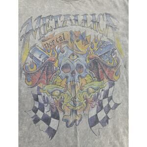 Metallica Nor Cal T-Shirt Mens S Gray Cotton Skull Print Short Sleeve Band Tee
